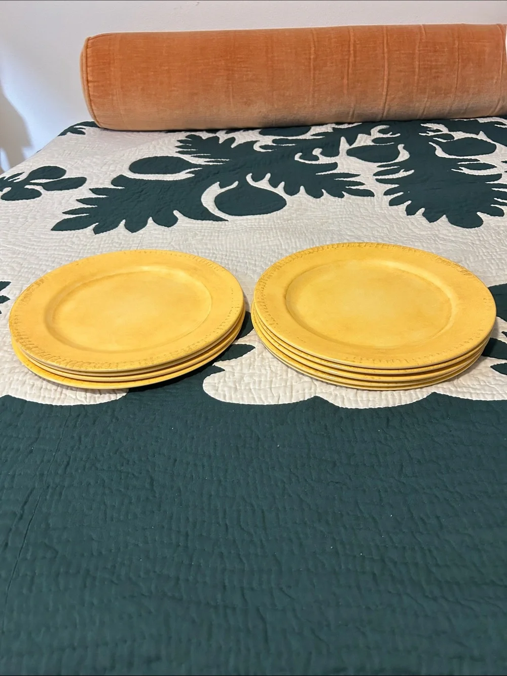 🍋 set of melamine plates microwave & dishwasher safe